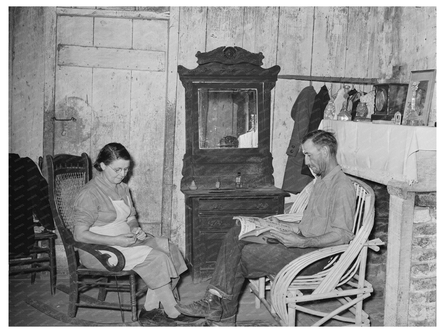 Mr. and Mrs. M. LaBlanc in Morganza Louisiana 1938