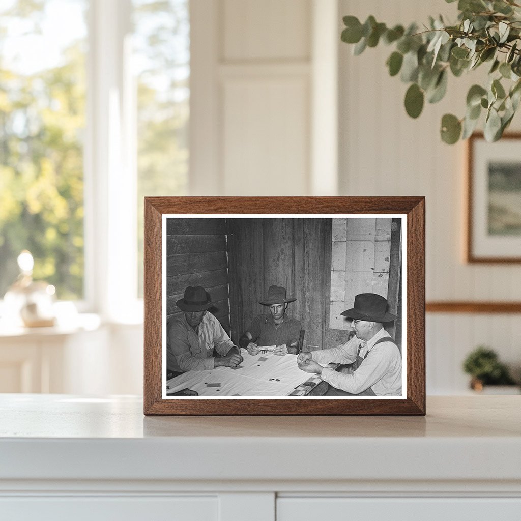 Poker Game Among Day Laborers New Iberia Louisiana 1938