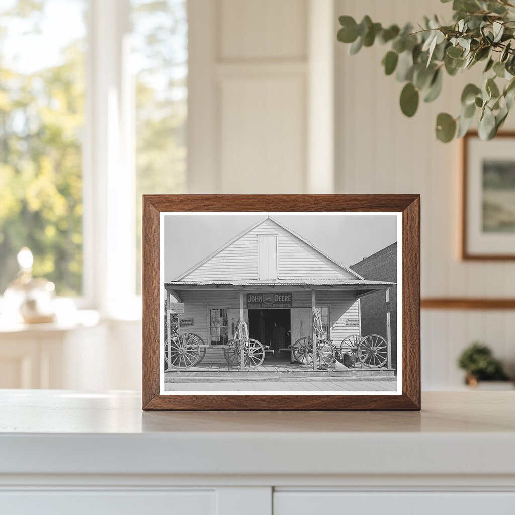 Vintage Farm Implement Dealer Wagons Erath Louisiana 1938