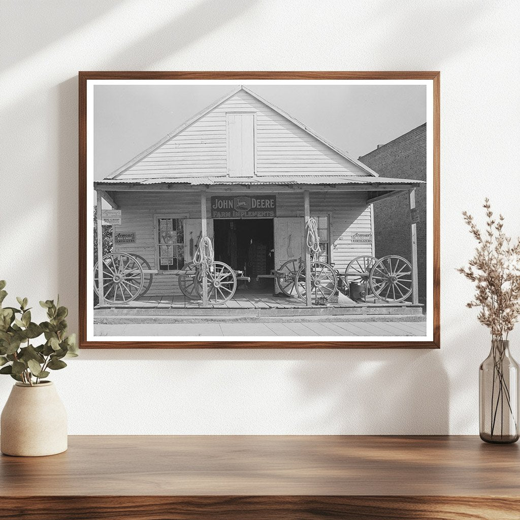 Vintage Farm Implement Dealer Wagons Erath Louisiana 1938