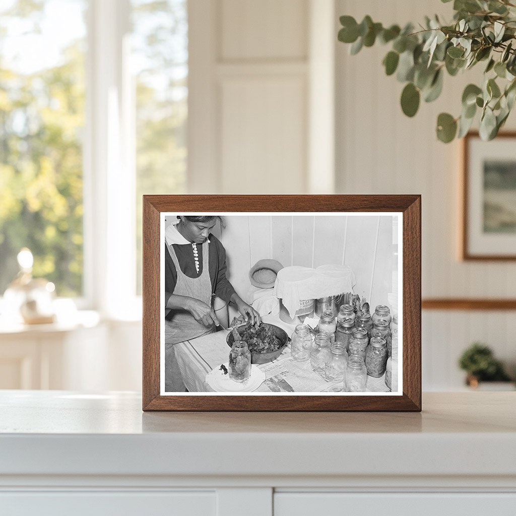 Farmers Wife Canning Meat Lakeview Arkansas December 1938