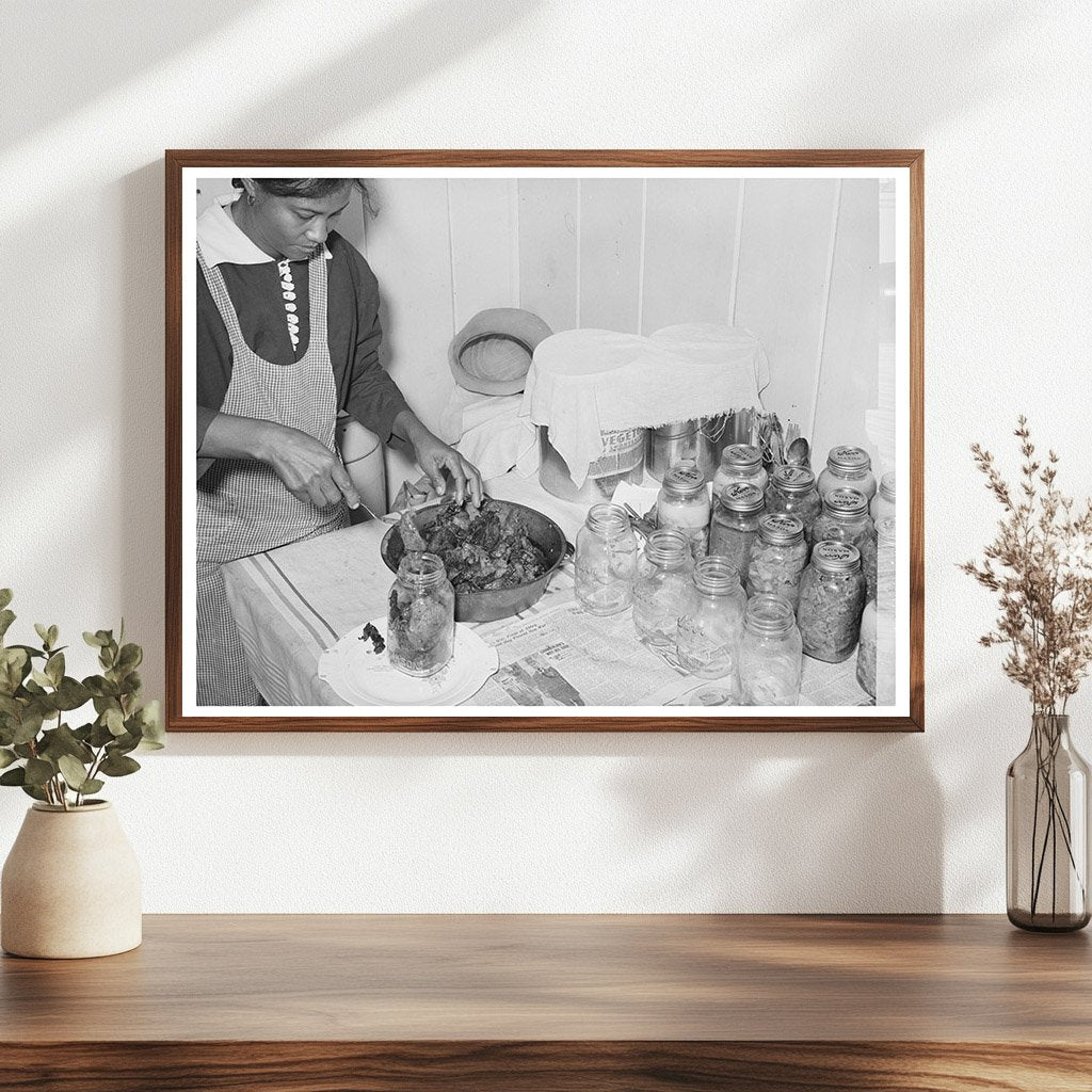 Farmers Wife Canning Meat Lakeview Arkansas December 1938