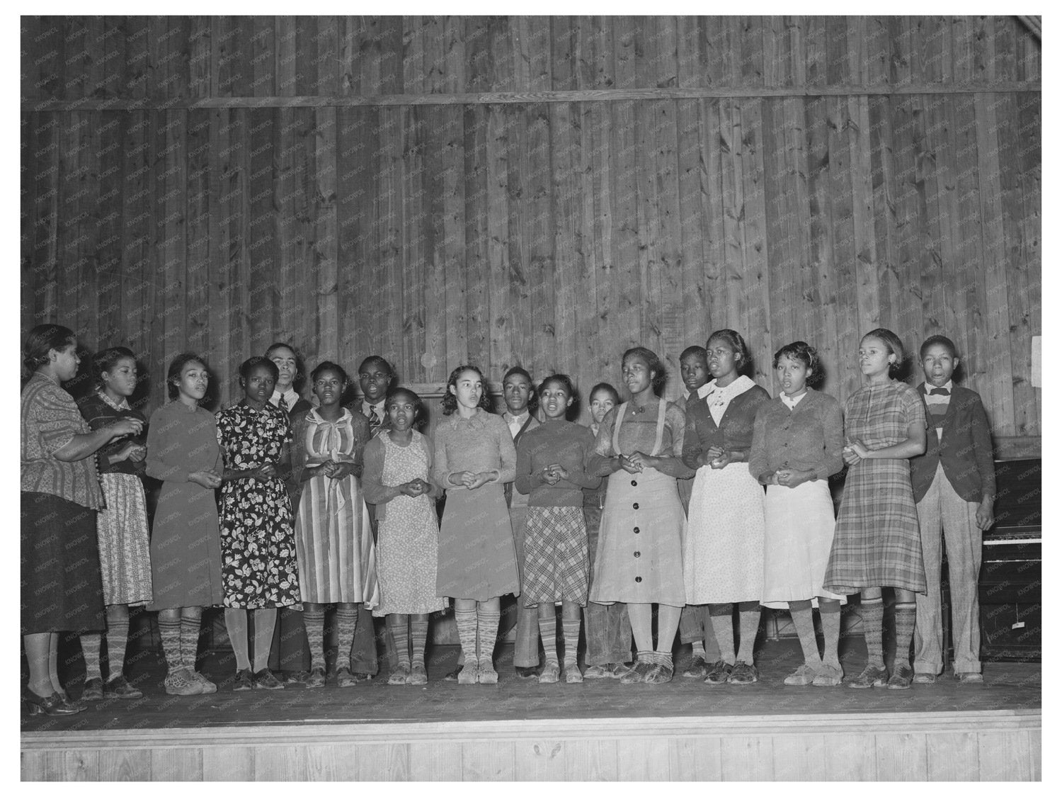 Lakeview Project School Glee Club Phillips County 1938