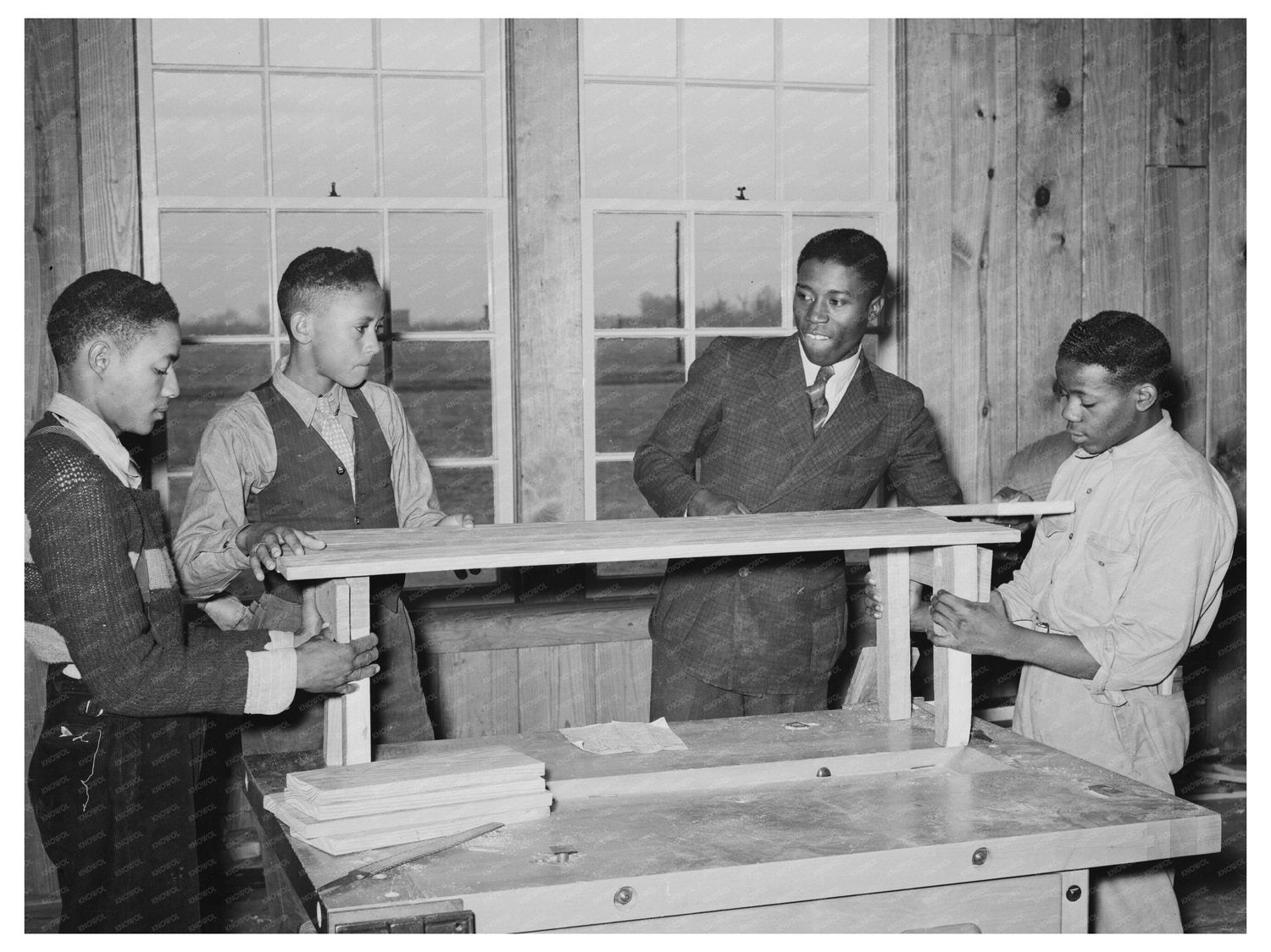Vintage 1938 Manual Training Room at Lakeview Project School
