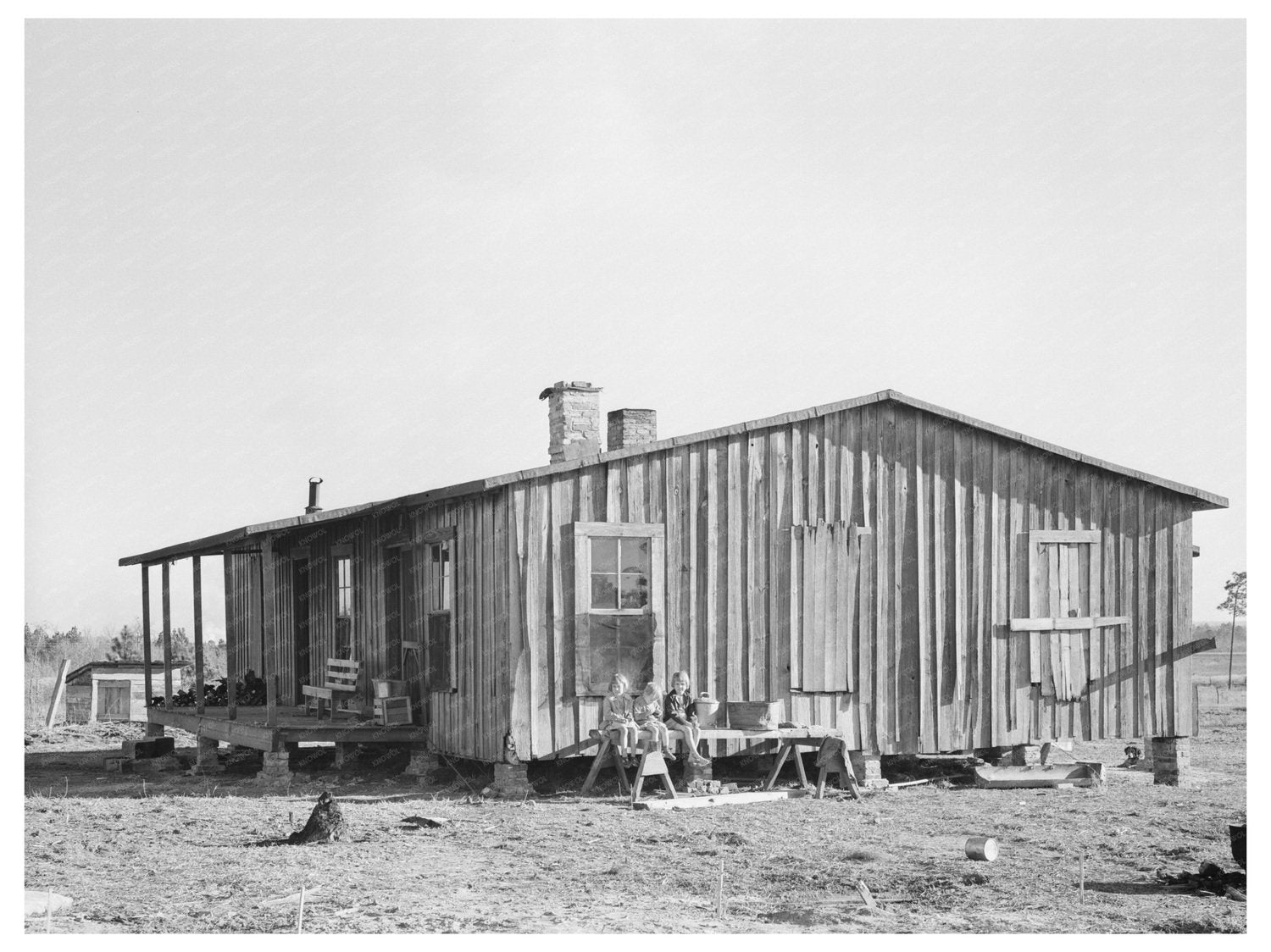 Scarbrough Family Farm Home Laurel Mississippi 1939