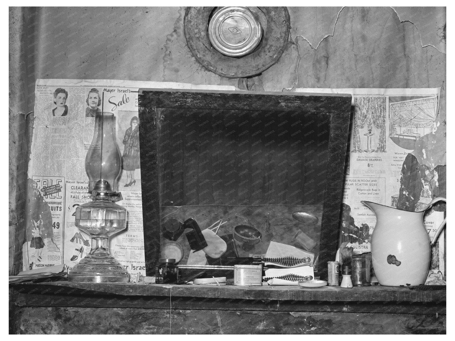 Sharecroppers Home Interior Transylvania Louisiana 1939