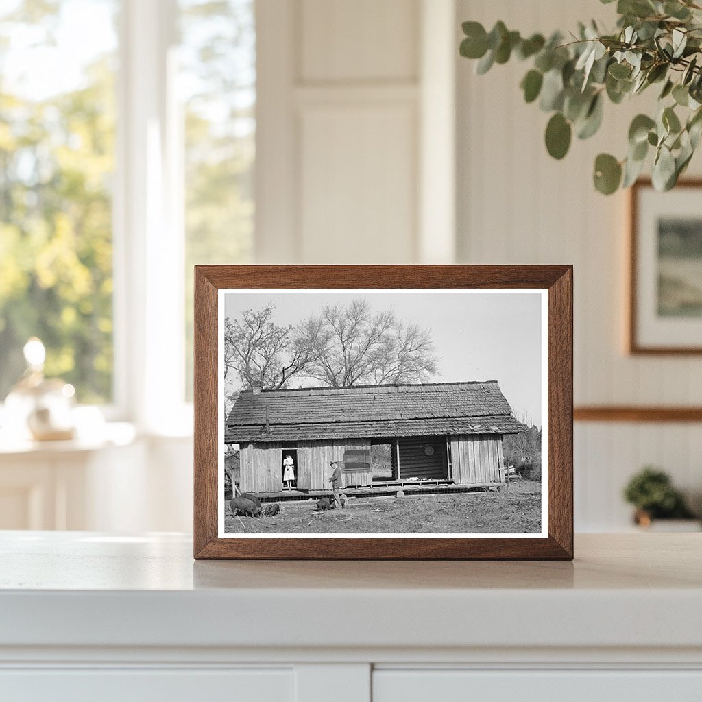 Dog Trot Cabin of Ed Bagget Laurel Mississippi 1939