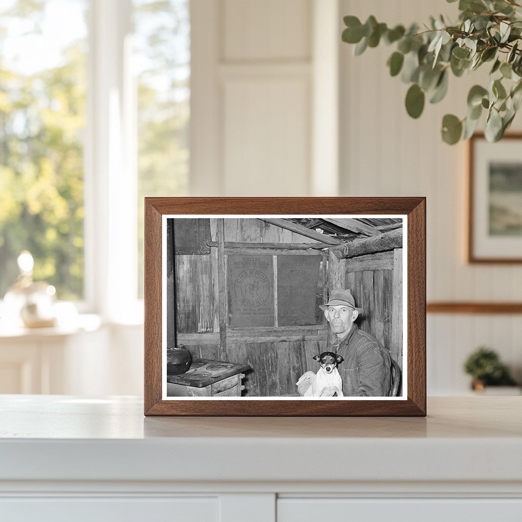 Mot Tucker in Kitchen of Corncrib Home Antioch 1939