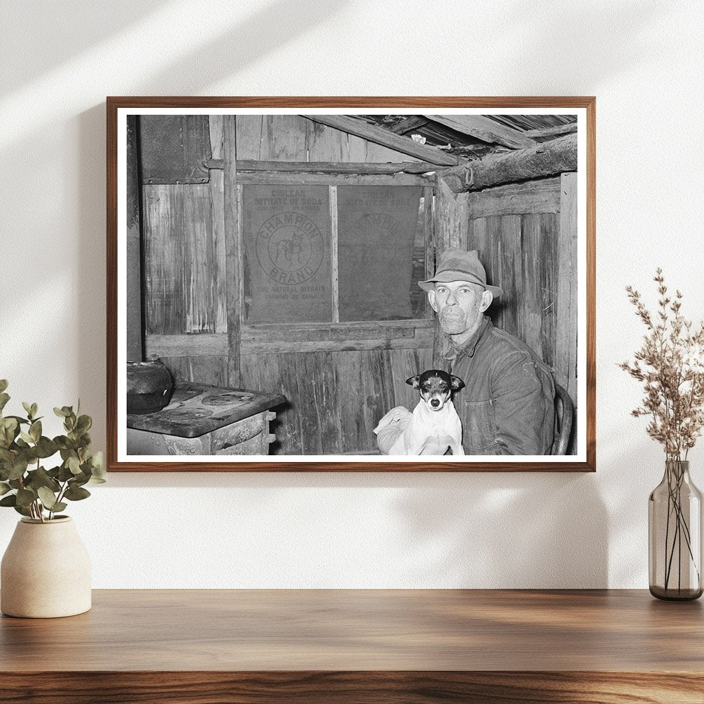Mot Tucker in Kitchen of Corncrib Home Antioch 1939