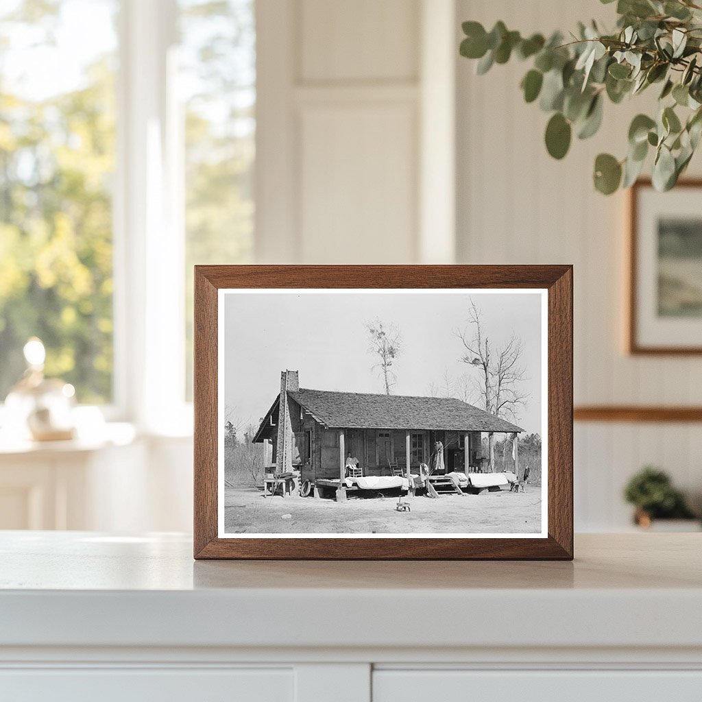 Farmhouse in Mississippi with Outdoor Bedding January 1939