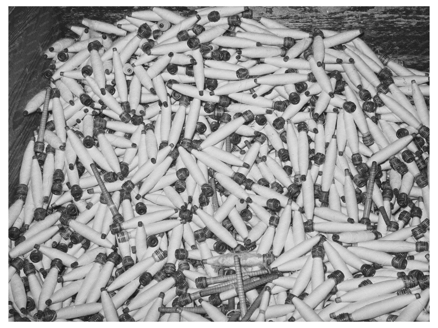Spindles in Laurel Cotton Mills January 1939