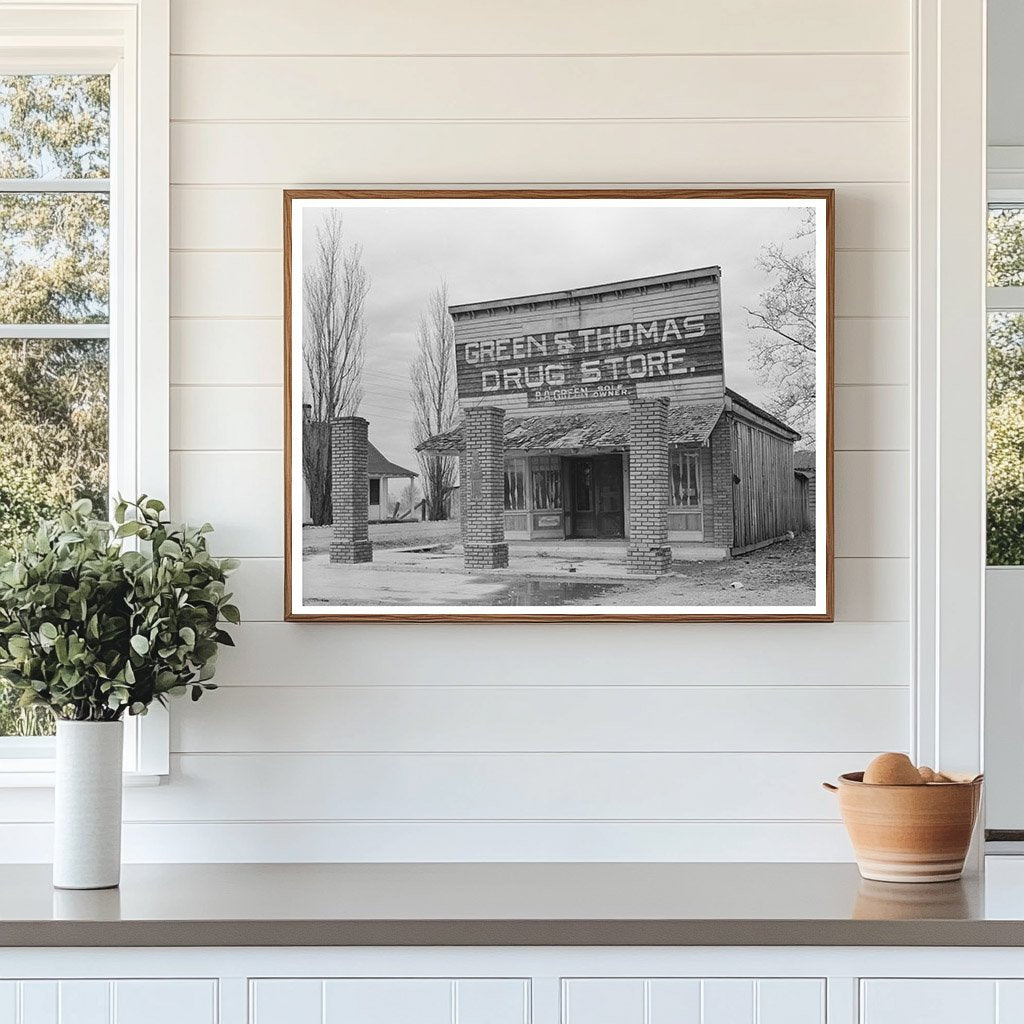 Vacant Drugstore in Mound Bayou Mississippi 1939