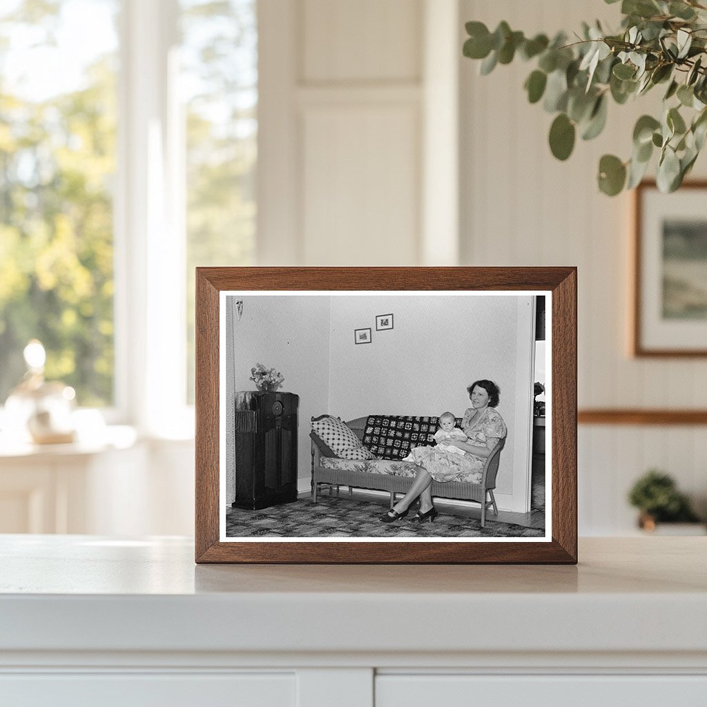 Vintage Living Room Interior Hidalgo County Texas 1939