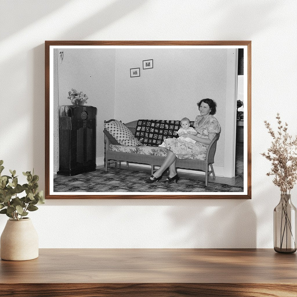 Vintage Living Room Interior Hidalgo County Texas 1939