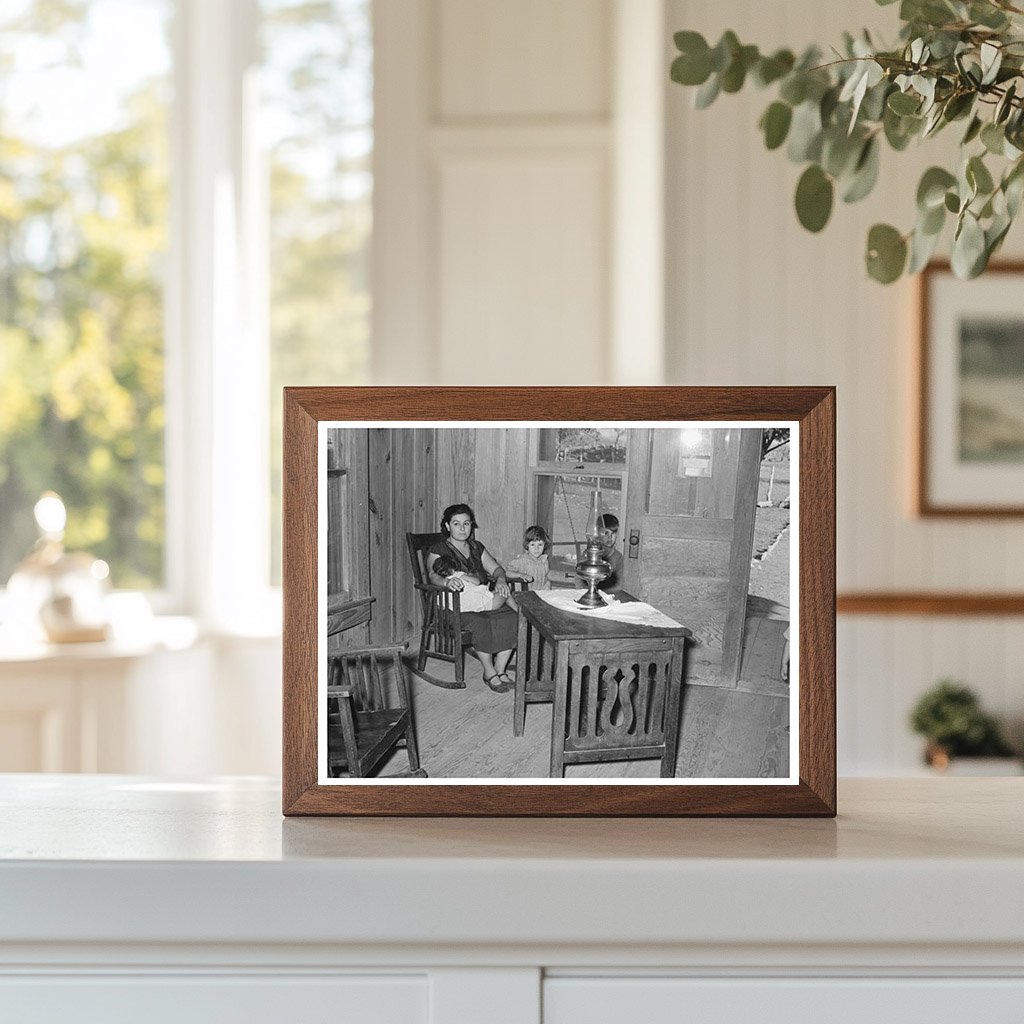 Vintage Living Room of Mexican Farm Owner Texas 1939