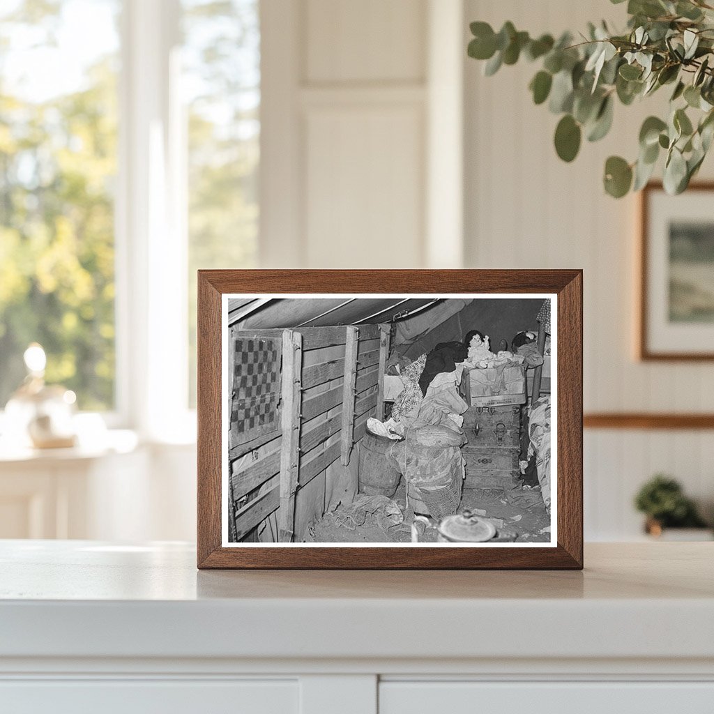 Migrant Family Tent Interior Mercedes Texas February 1939
