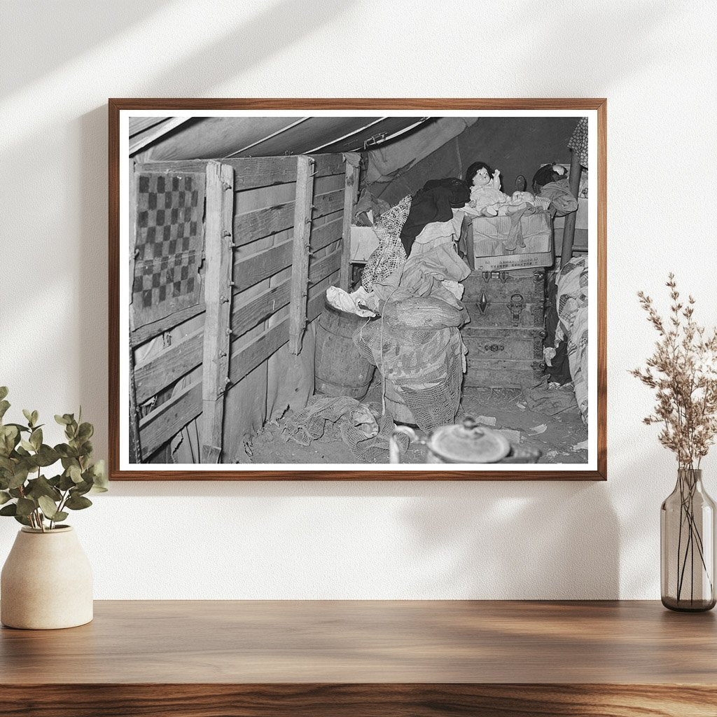 Migrant Family Tent Interior Mercedes Texas February 1939