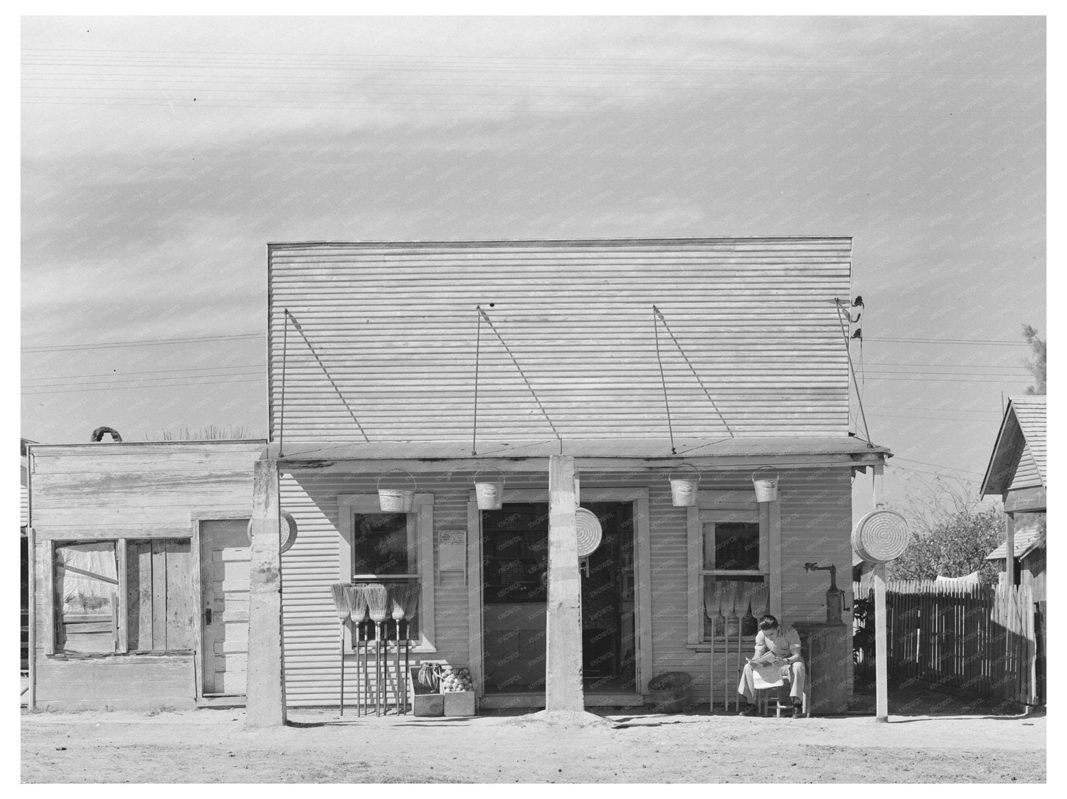 San Juan Texas Storefront February 1939 Vintage Photo