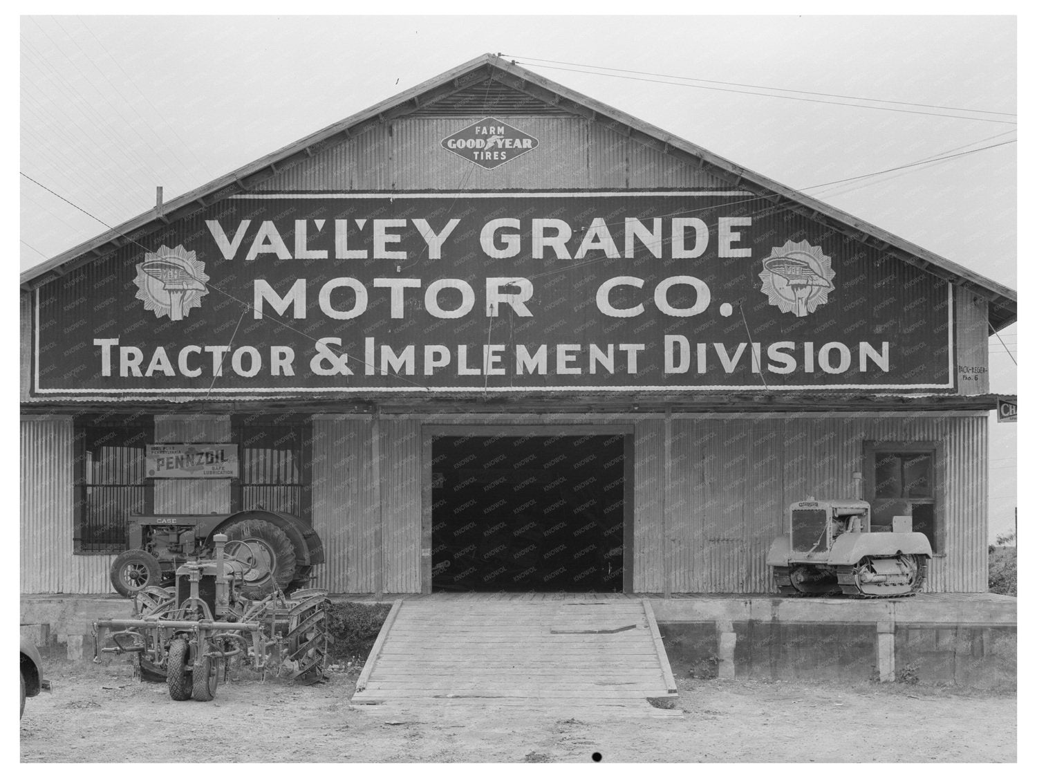 Tractor Store in Harlingen Texas February 1939