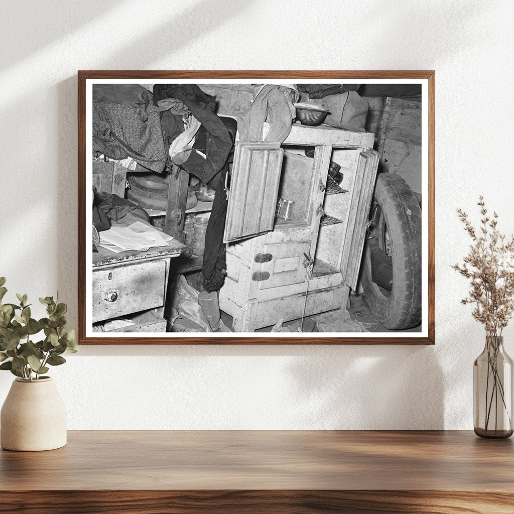 Migrant Tent Furniture in Harlingen Texas 1939