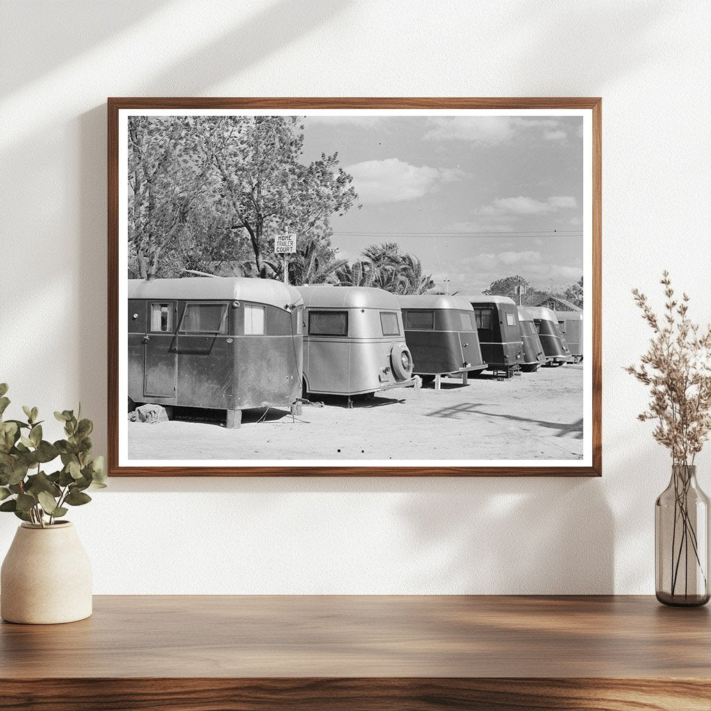 Vintage 1939 Trailer Camp in McAllen Texas