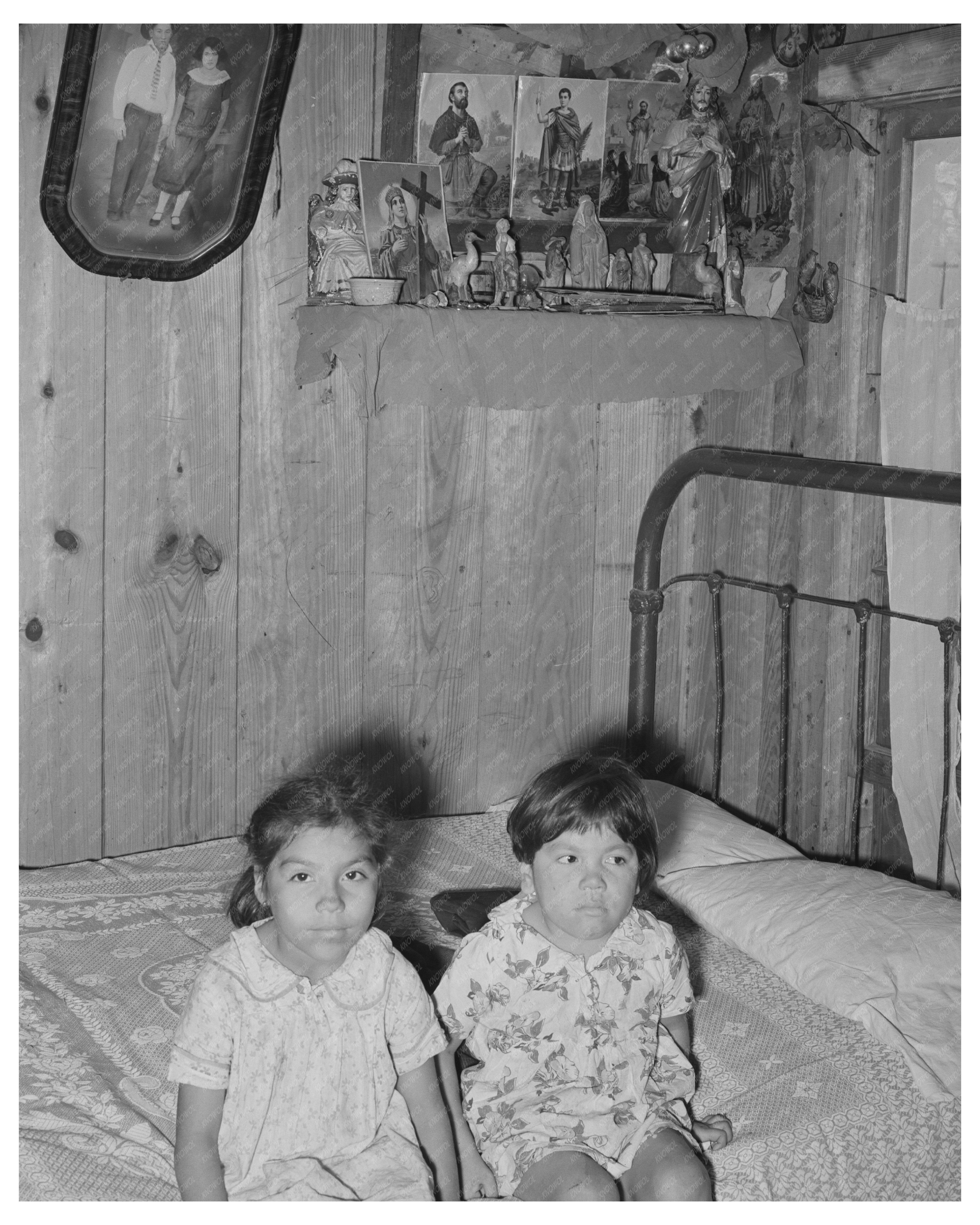 Children of Mexican Labor Contractor in Robstown Texas 1939