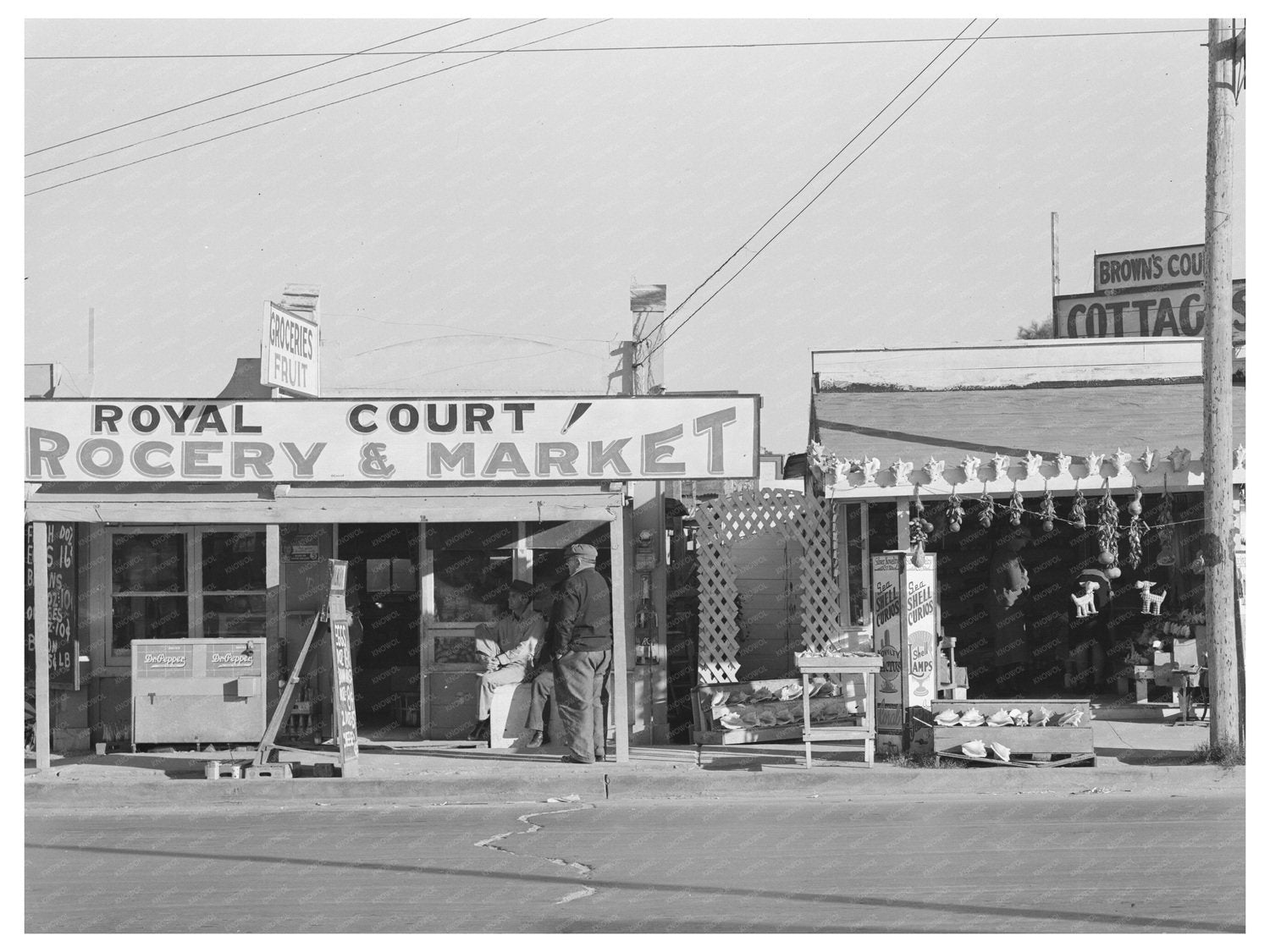 North Beach Storefronts Corpus Christi Texas 1939