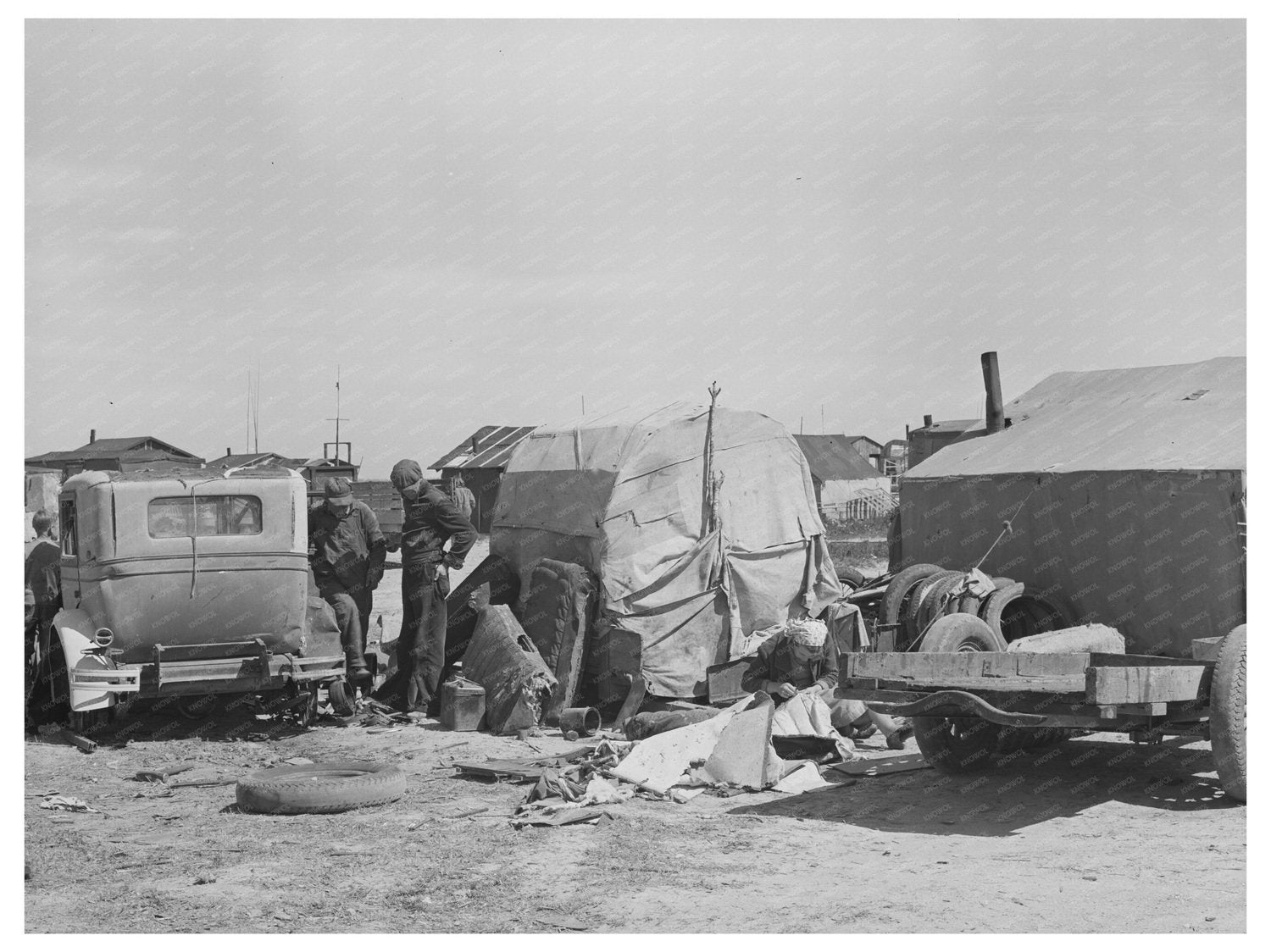Migrant Workers Camp in Corpus Christi Texas February 1939