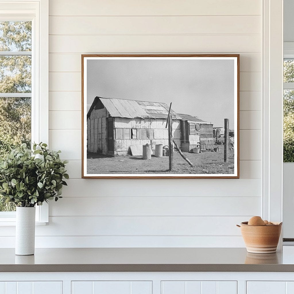 Vintage House Made from Scrap Materials Texas 1939