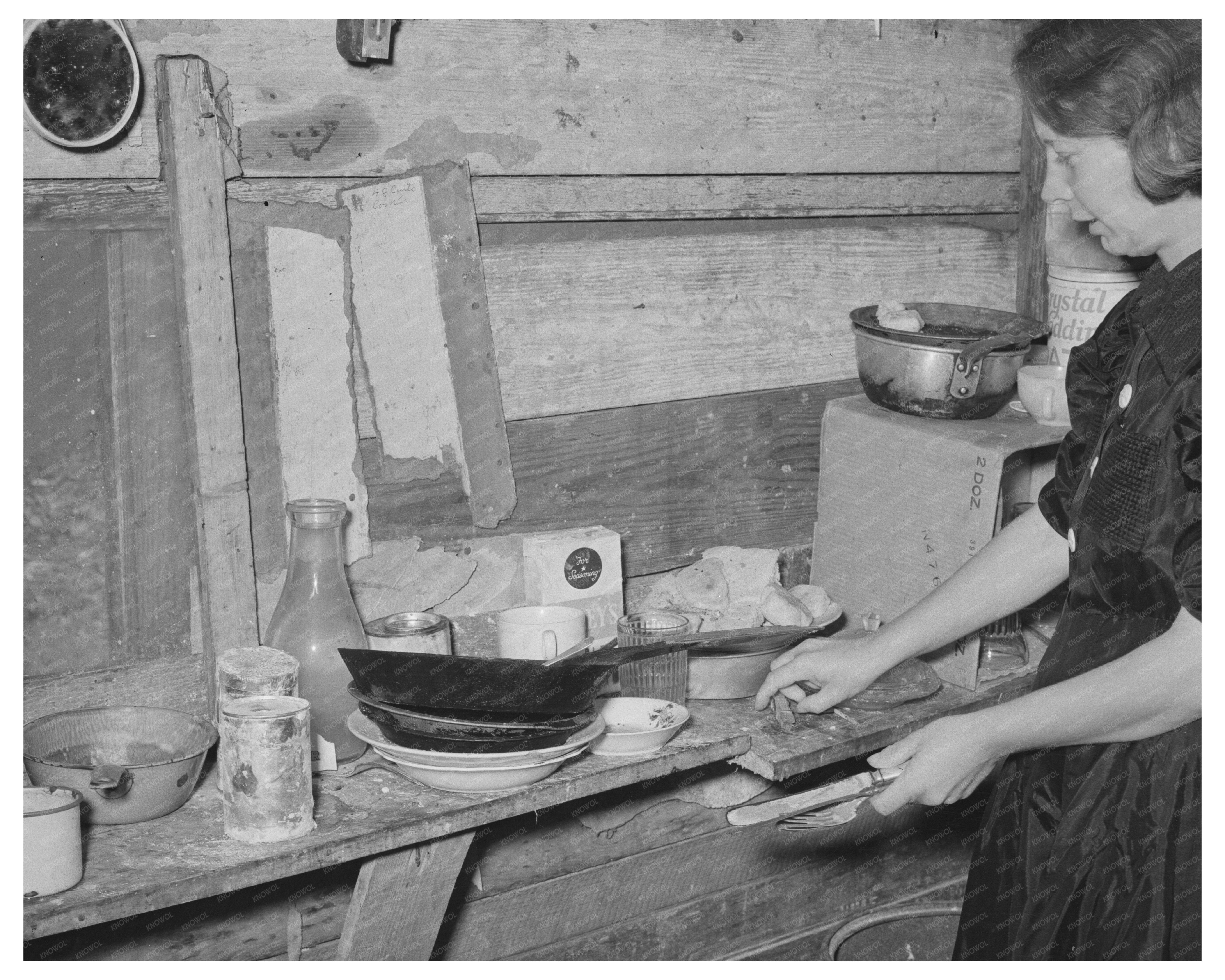 Wife of War Veteran in Corpus Christi Shantytown 1939