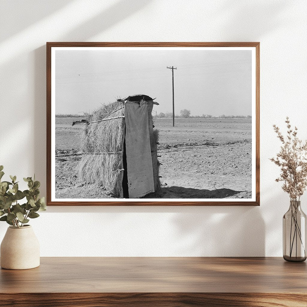 Straw Privy of Mexican Farmer Edinburg Texas 1939