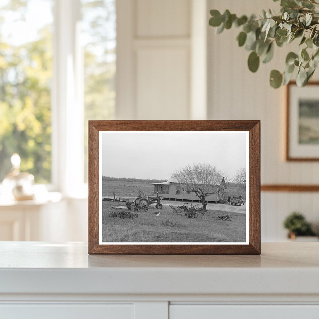 Farmhouse and Tractor in Santa Rosa Texas 1939