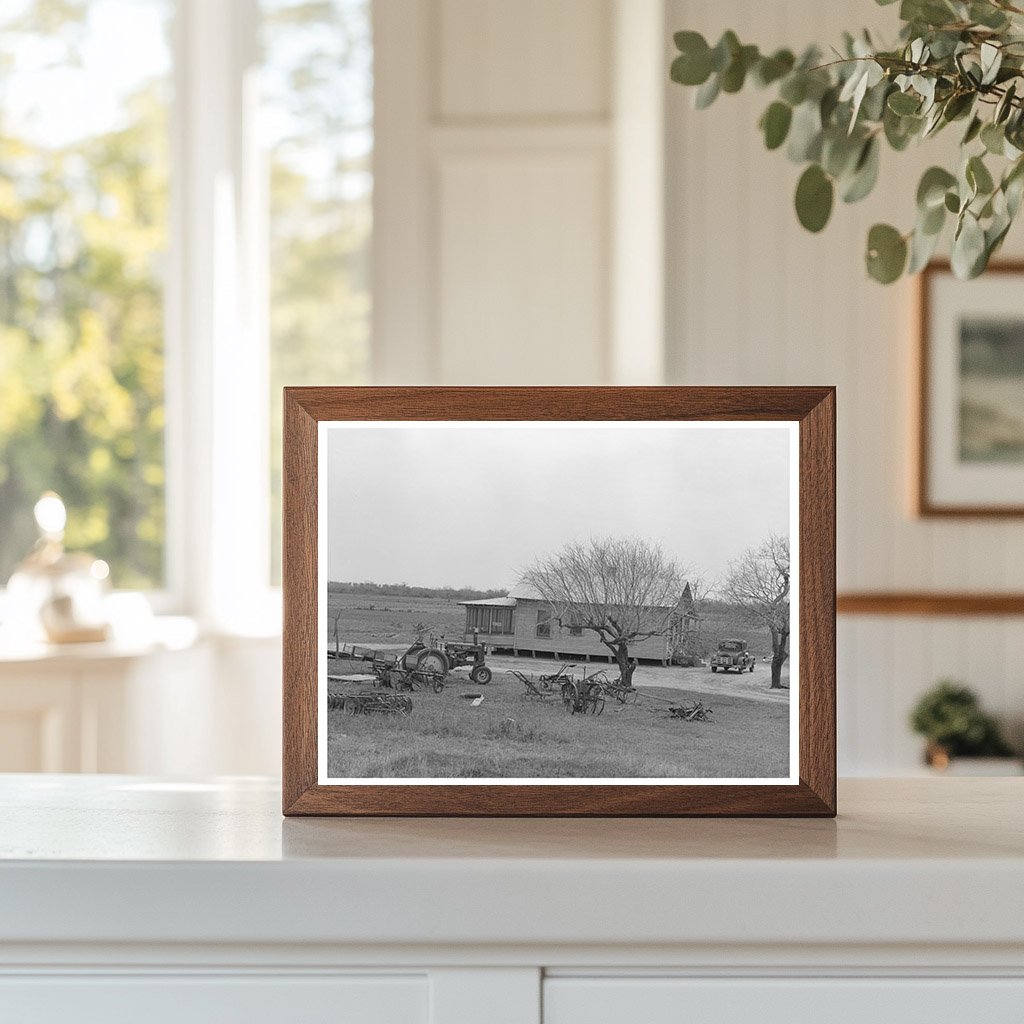 Farmhouse and Tractor in Santa Rosa Texas February 1939