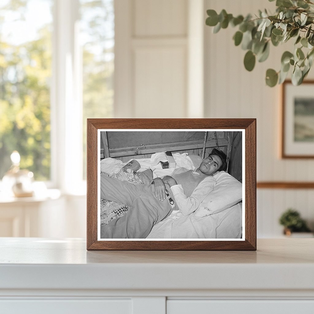 Vintage 1939 Photo of Tuberculosis Patient in Texas