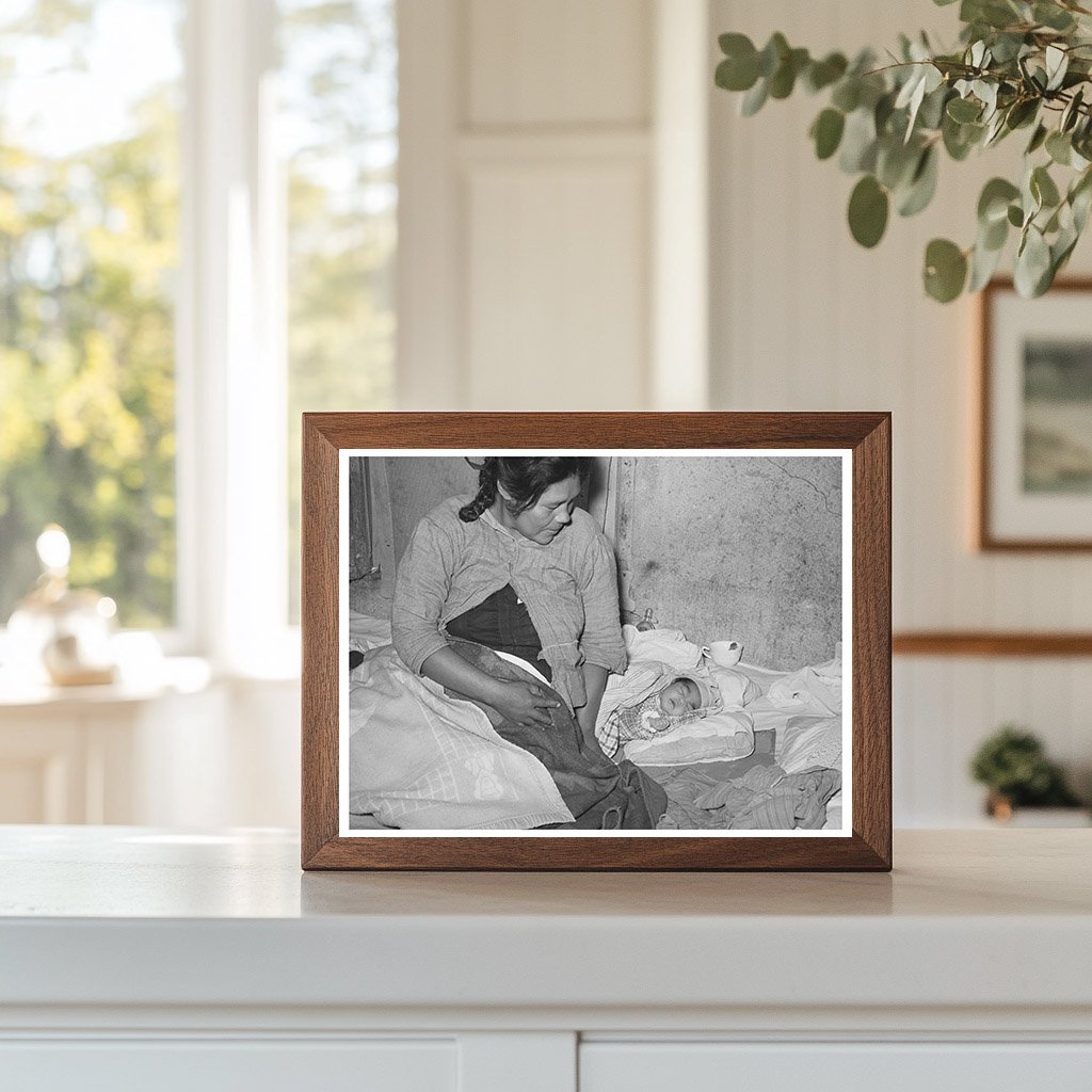 Mexican Mother with Newborn Baby Crystal City 1939