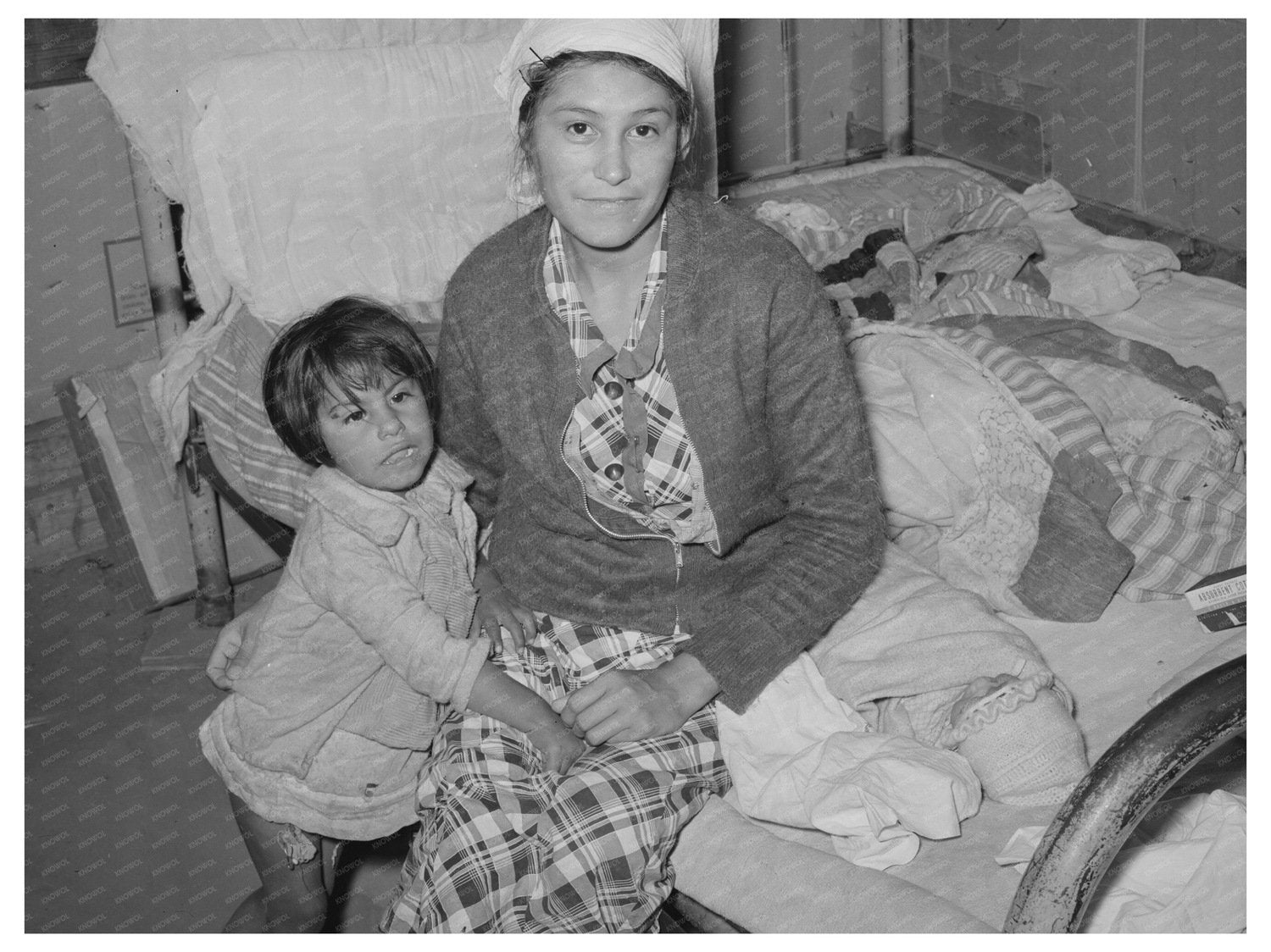Mexican Mother and Baby in Crystal City Texas 1939