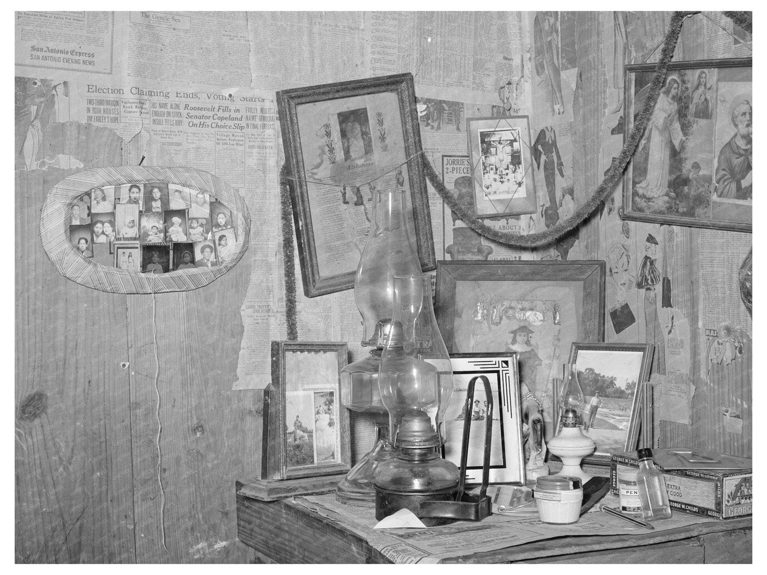 Mexican Living Room in Crystal City Texas 1939