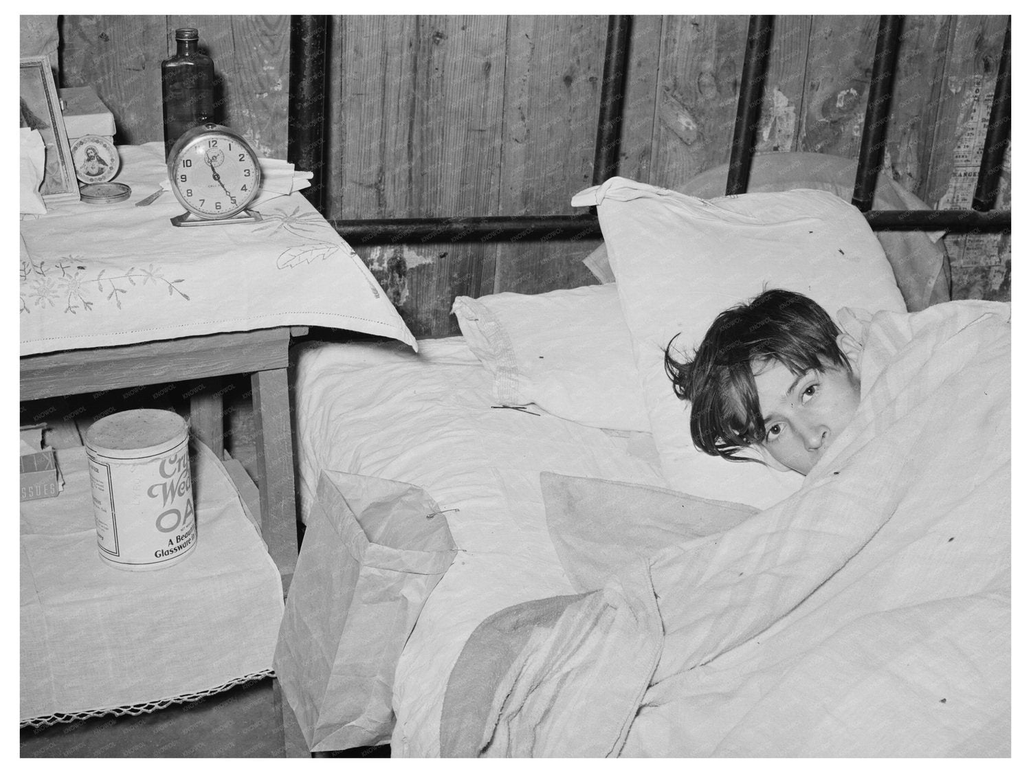 Tubercular Patient in Bed Crystal City Texas 1939