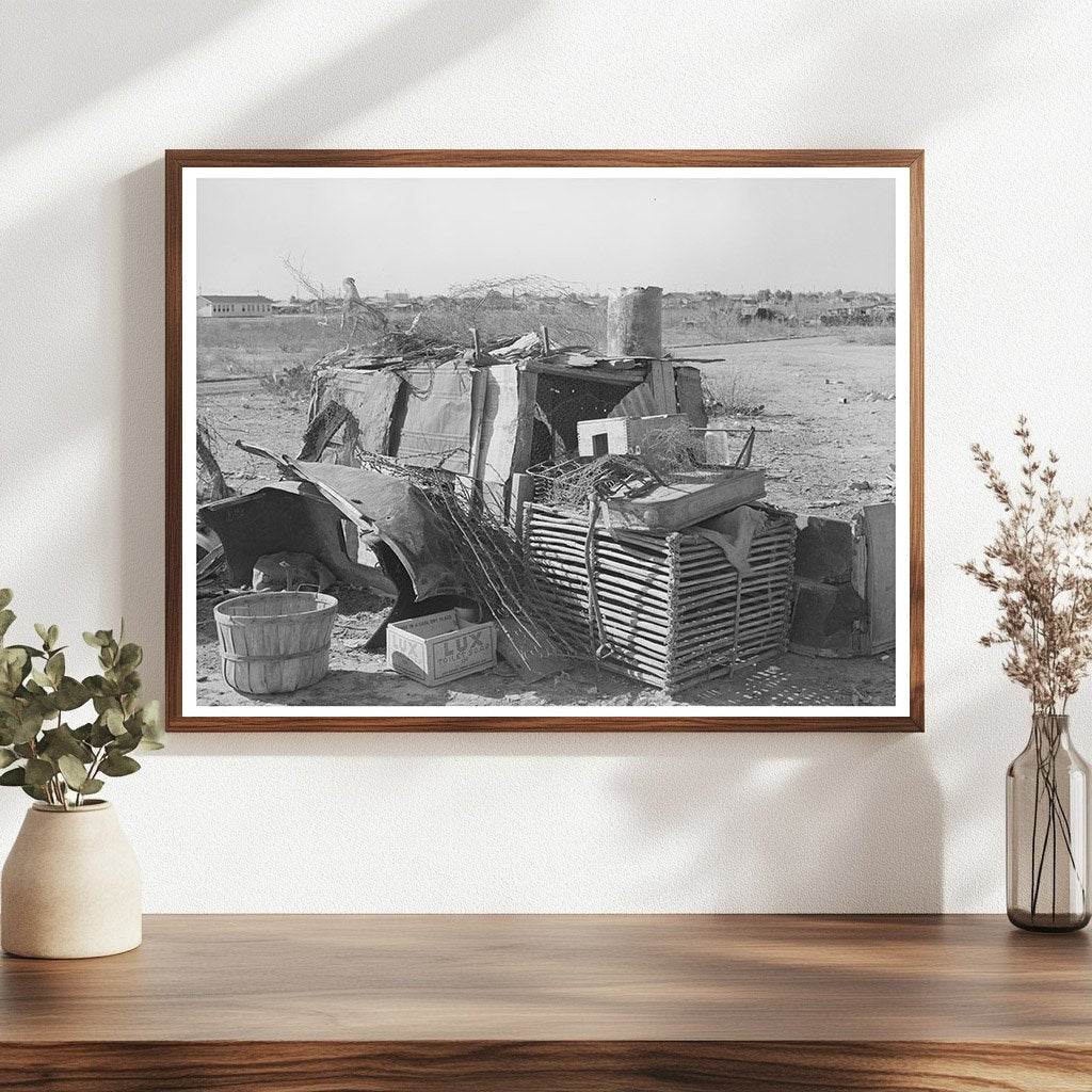 Vintage Goat Shed from 1939 Made of Old Auto Parts Texas