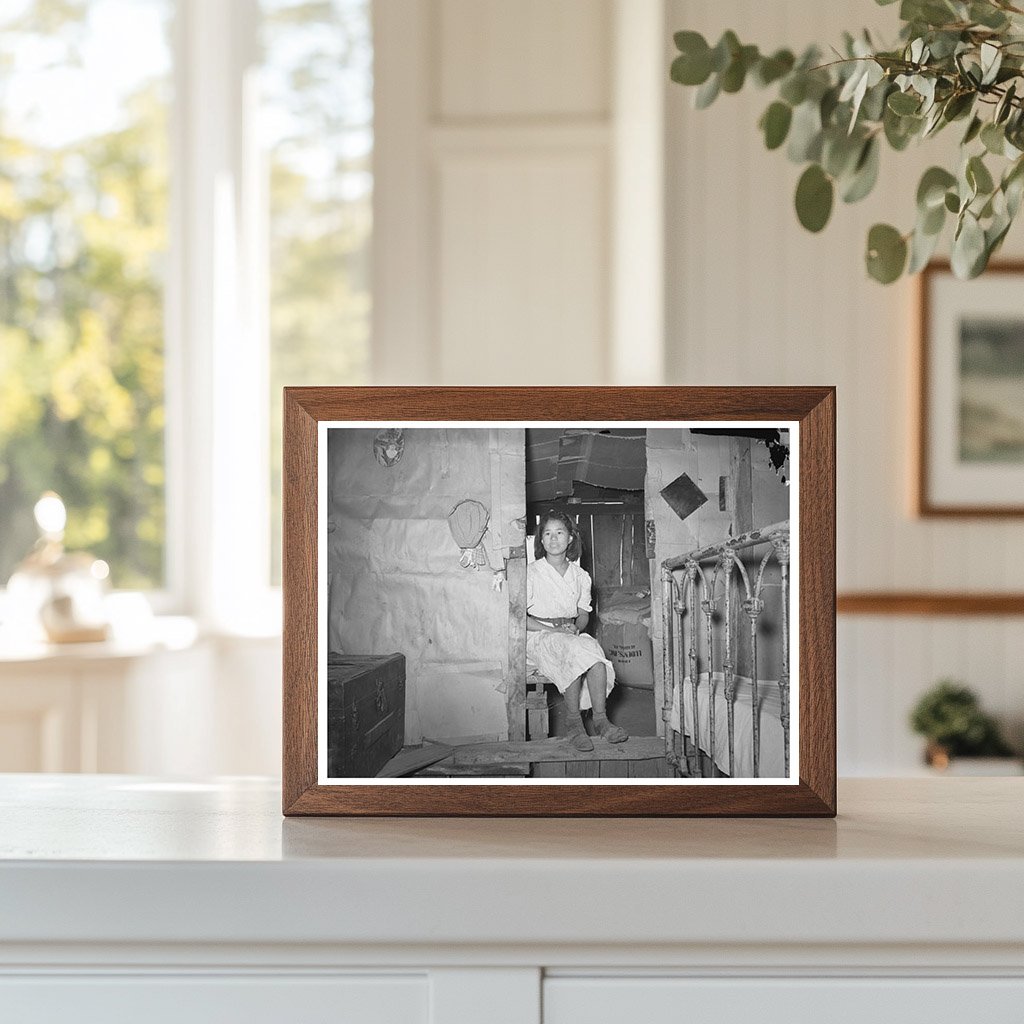 Mexican Girl in Doorway San Antonio Texas March 1939