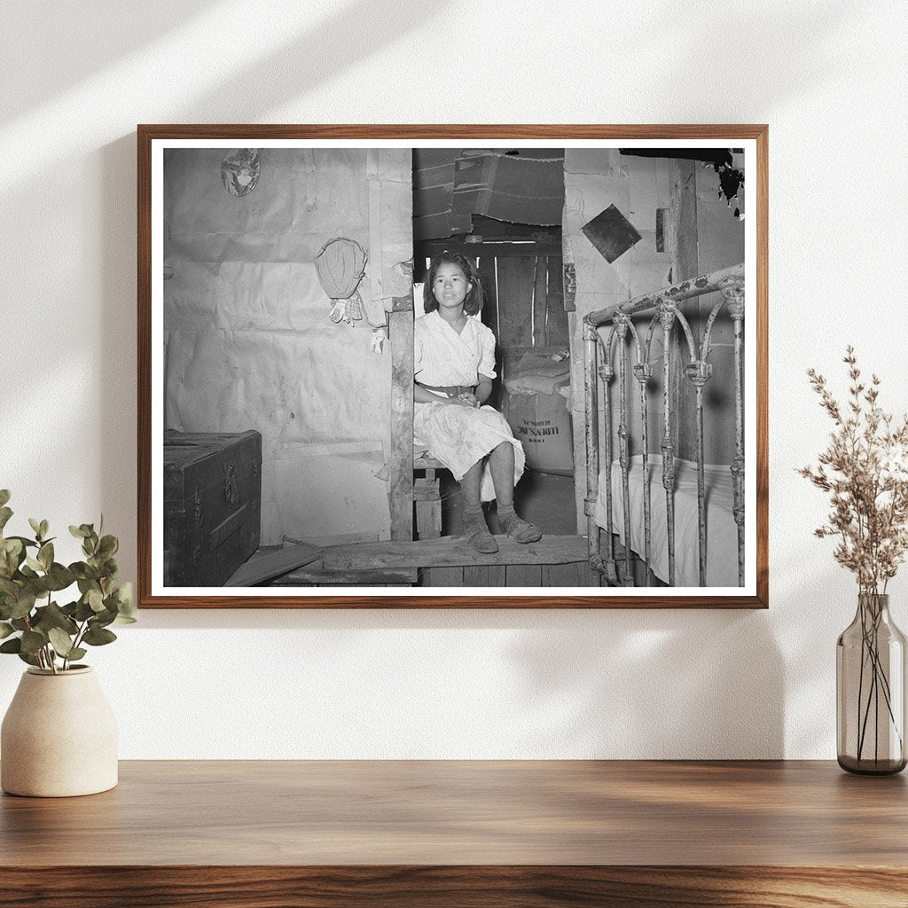 Mexican Girl in Doorway San Antonio Texas March 1939