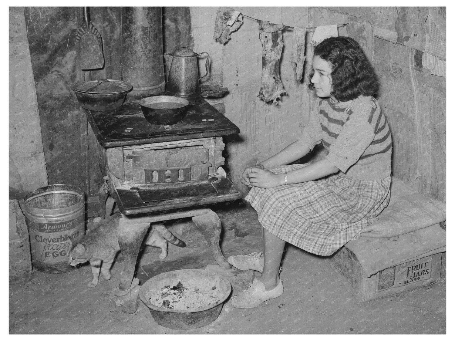Vintage Kitchen Interior San Antonio Texas 1939