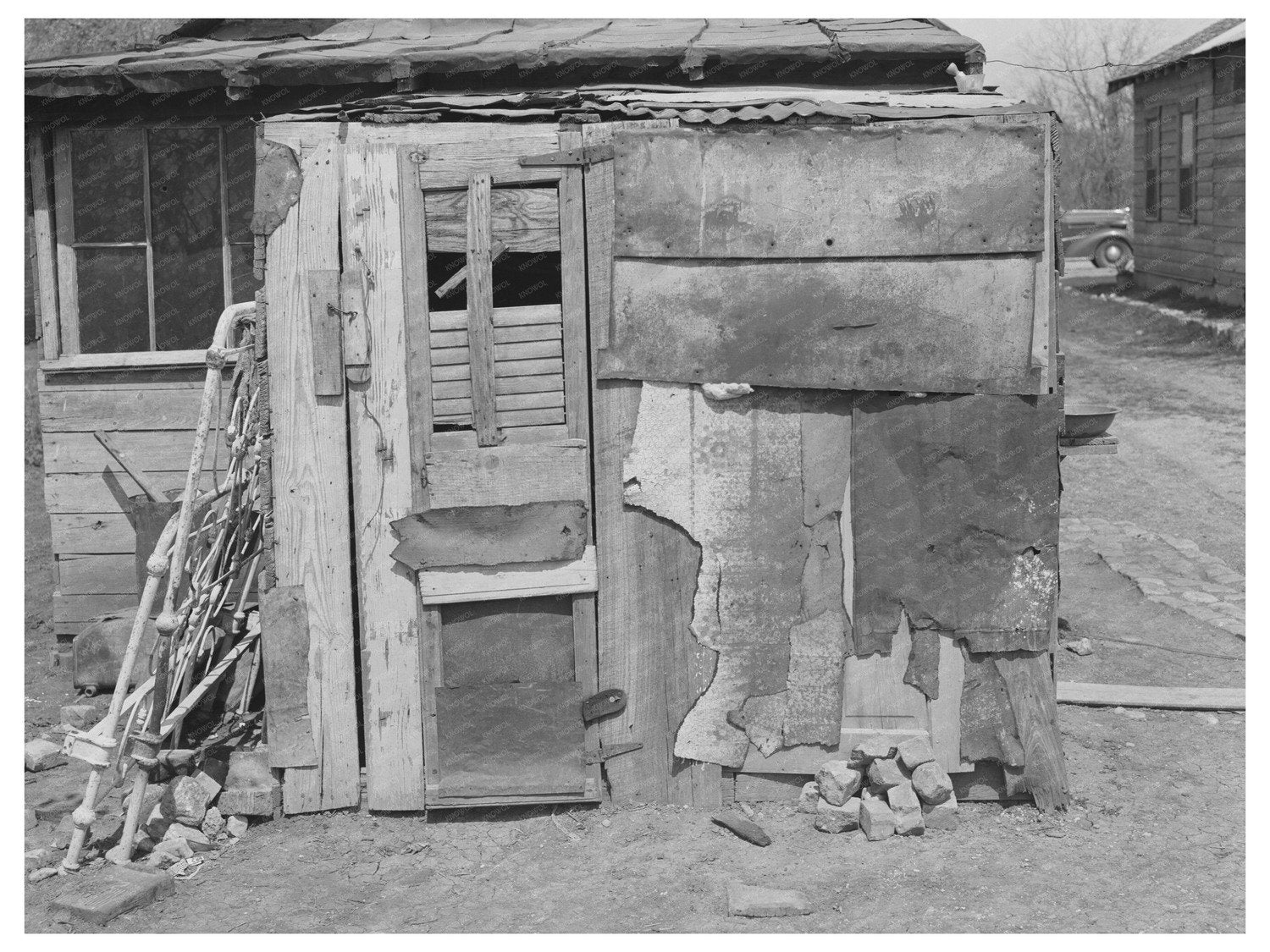 Mexican House Entrance San Antonio Texas 1939