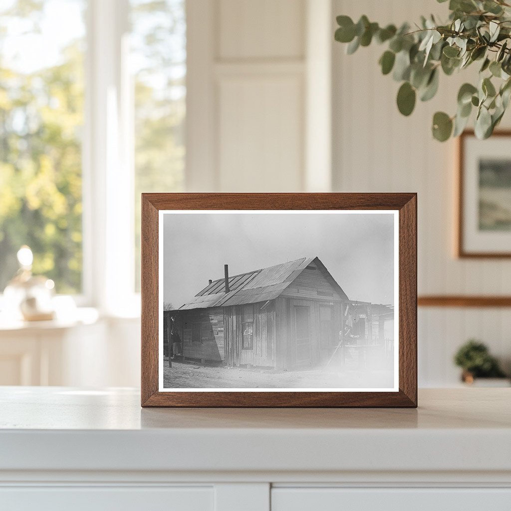 Mexican Family Home in San Antonio 1939 Vintage Photo