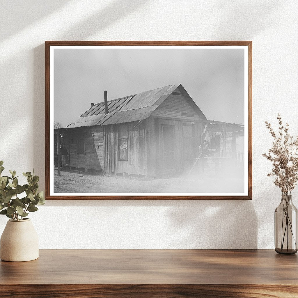 Mexican Family Home in San Antonio 1939 Vintage Photo