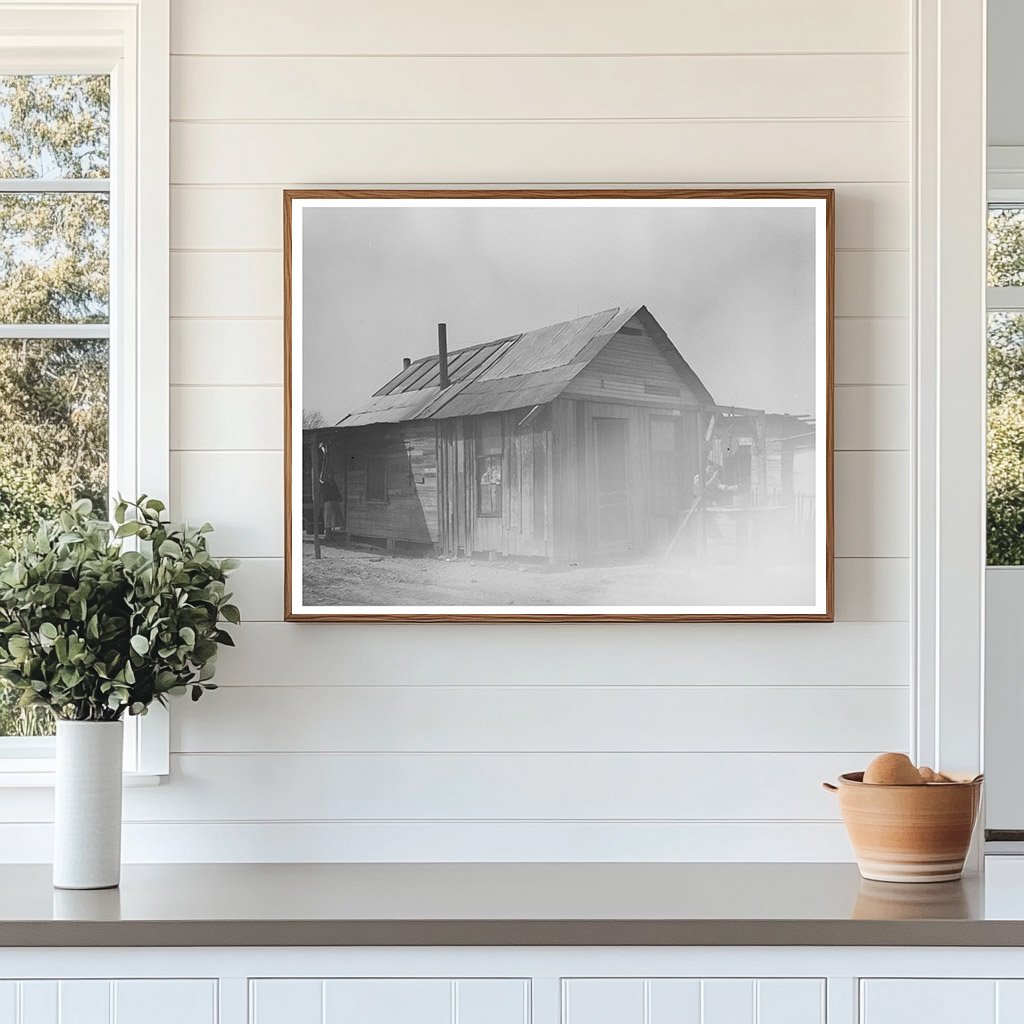 Mexican Family Home in San Antonio 1939 Vintage Photo