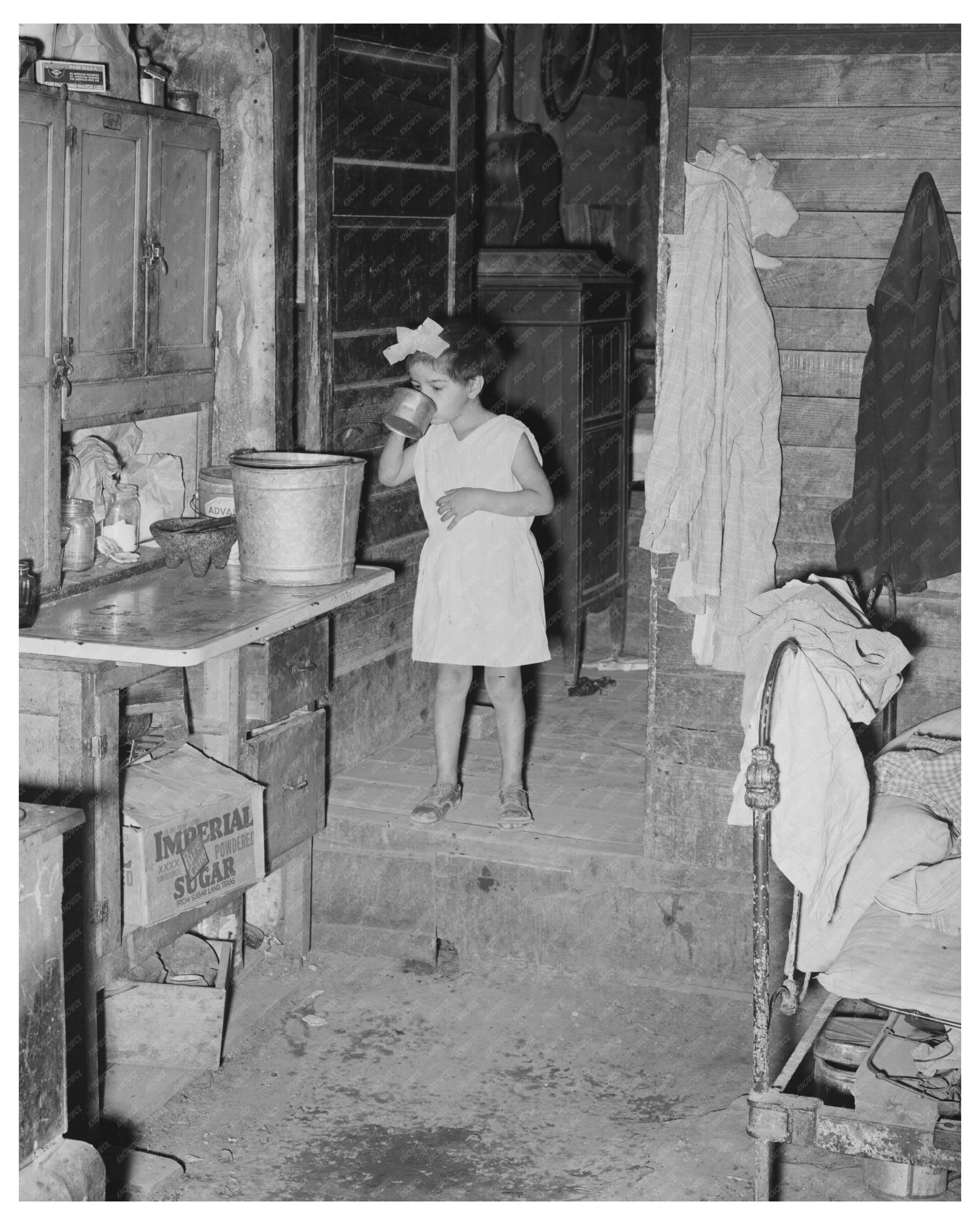 Mexican Home Interior San Antonio Texas March 1939