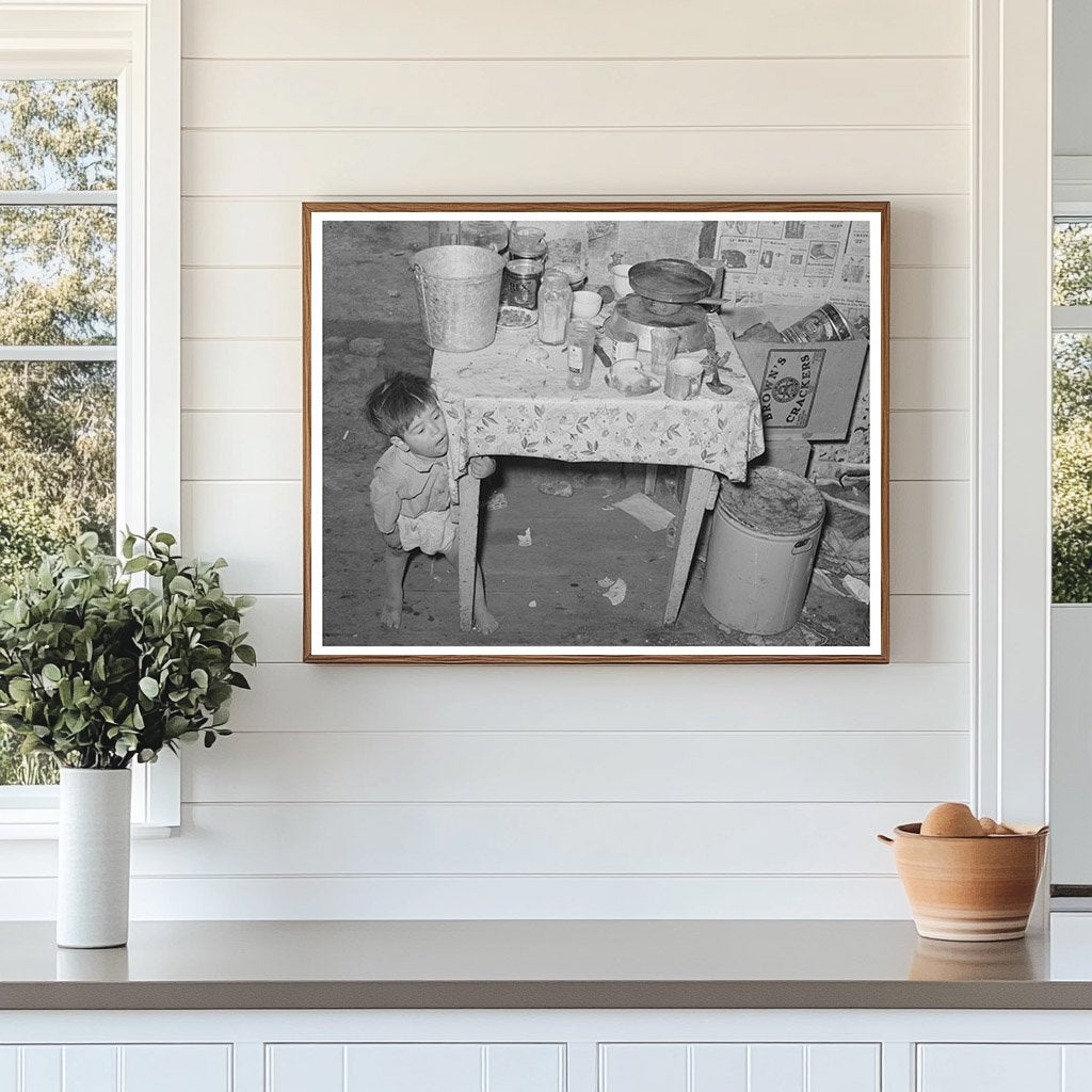 Mexican Child in San Antonio Kitchen 1939