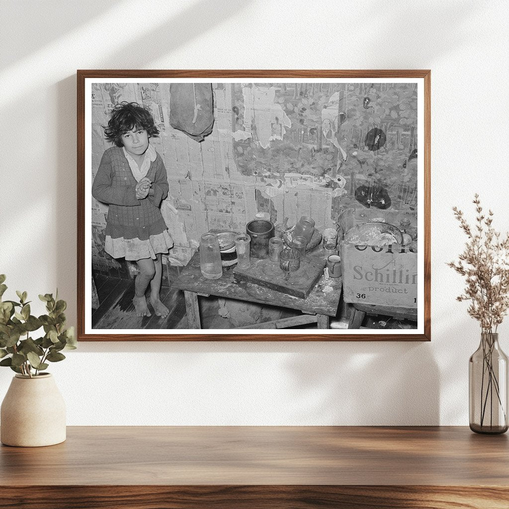 Mexican Girl in San Antonio Kitchen 1939