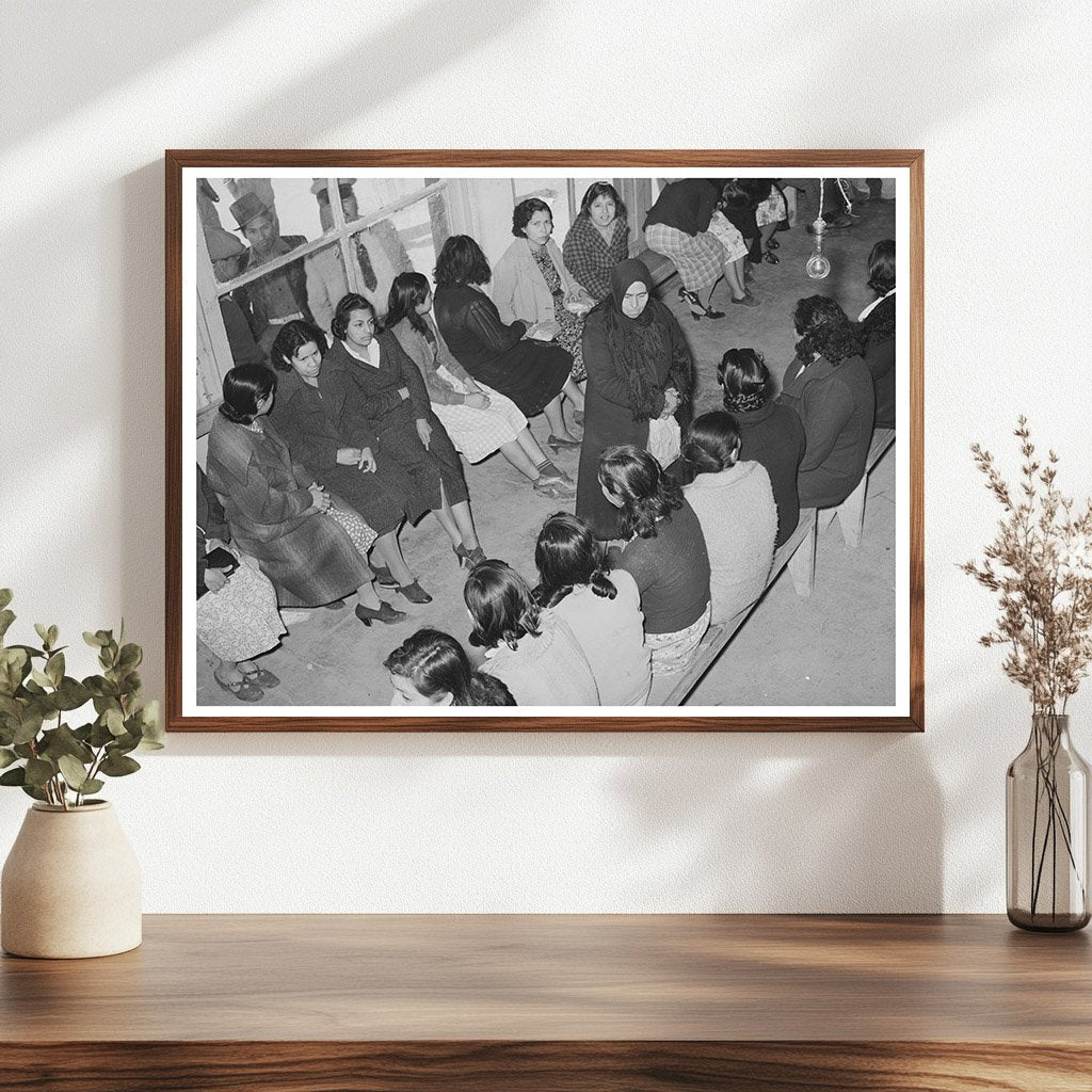 Mexican Pecan Workers at Union Hall San Antonio 1939